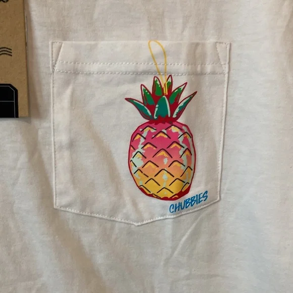 CHUBBIES THE FAVORITE ORNAMENT POCKET T-SHIRT | L - Picture 2 of 7
